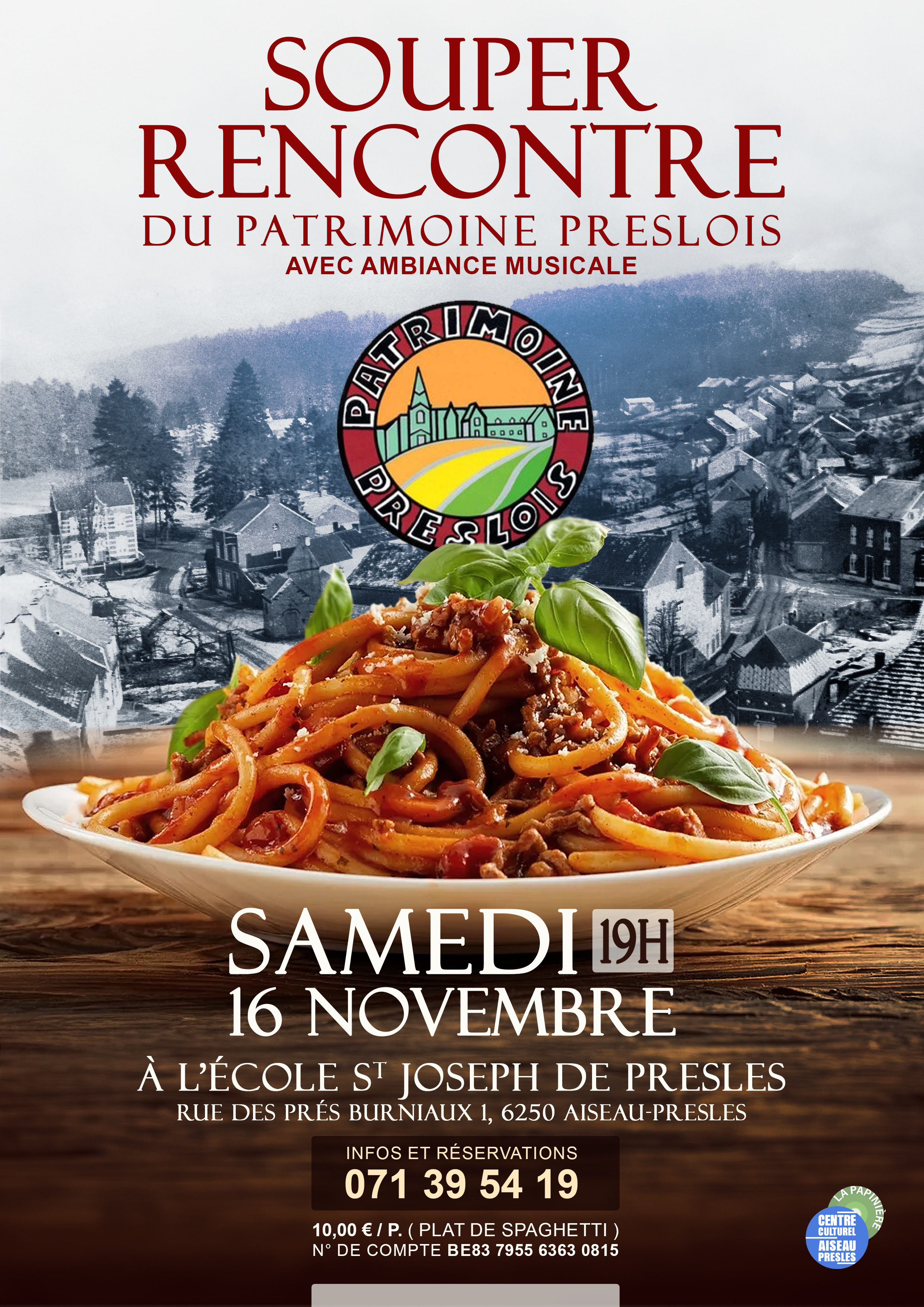 Souper rencontre du Patrimoine Preslois