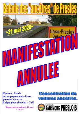 Annulation de la balade des ancêtres