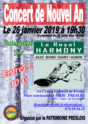 Concert Nouvel An 2019